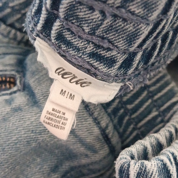 Women's Blue Denim Shorts - Picture 3 of 4